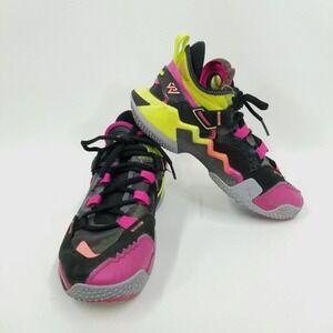 Jordan Why Not Zero.5 Boys Sneakers Size 6 Black Orange Gray DO8967-002